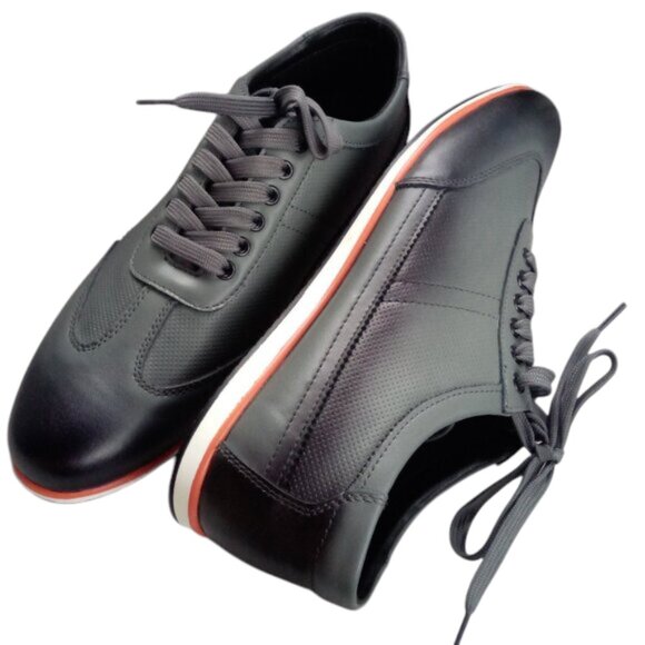 Nielsen and Christiansen Other - Nielsen and Christiansen grey/black leather sneakers sz 43 sz 9.5-10